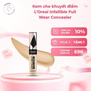 kem che khuyết điểm i’oreal infallible full wear concealer