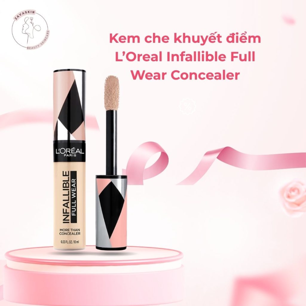 kem che chuyết điểm L’Oréal Infallible Full Wear Concealer là các loại kem che khuyết điểm tốt