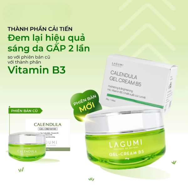 Kem Dưỡng Ẩm LAGUMI B5 dưỡng ẩm da mặt, phục hồi da, ngừa mụn & làm sáng da 30ml, Kem dưỡng ẩm cho mẹ bầu - Ảnh 4