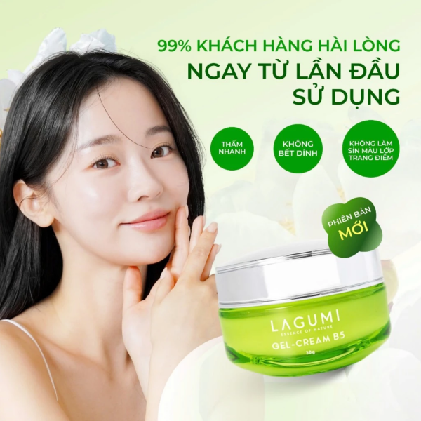 Kem Dưỡng Ẩm LAGUMI B5 dưỡng ẩm da mặt, phục hồi da, ngừa mụn & làm sáng da 30ml, Kem dưỡng ẩm cho mẹ bầu - Ảnh 5