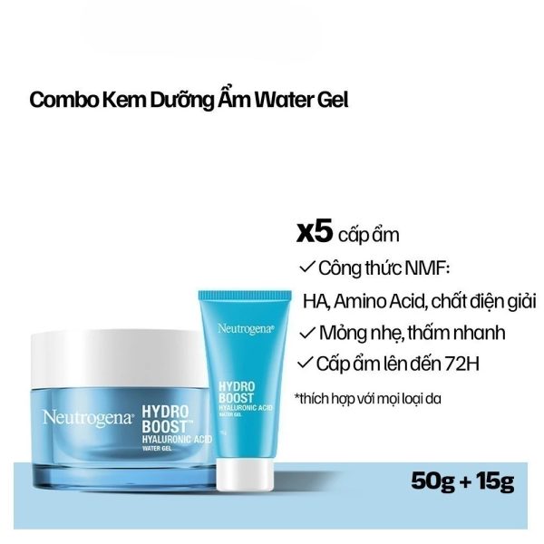 Kem dưỡng ẩm cấp nước Neutrogena Hydro Boost Water Gel 50g _Tặng Tuýp 15g - Ảnh 2