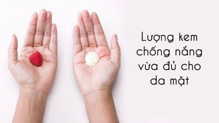 Bôi kem chống nắng bao nhiêu là đủ