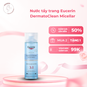 Nước tẩy trang 3in1 Eucerin DermatoCLEAN Hyaluron Micellar Water 400ml