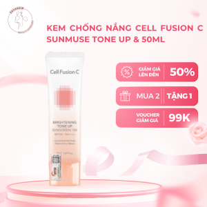 Kem chống nắng nâng tone Cell Fusion C Brightening Tone Up Sunscreen 100 SPF50+ PA++++ 50ml