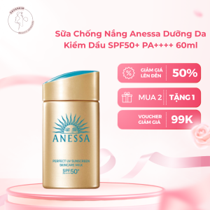 Sữa chống nắng dưỡng da kiềm dầu bảo vệ hoàn hảo Anessa Gold Milk SPF50+ PA++++ 60ml